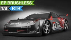 1/8th Exceed RC MadDrift Electric Brushless Racing Edition RTR Ready To Run Drift Car (Grey) RC Remote Control Radio Car
