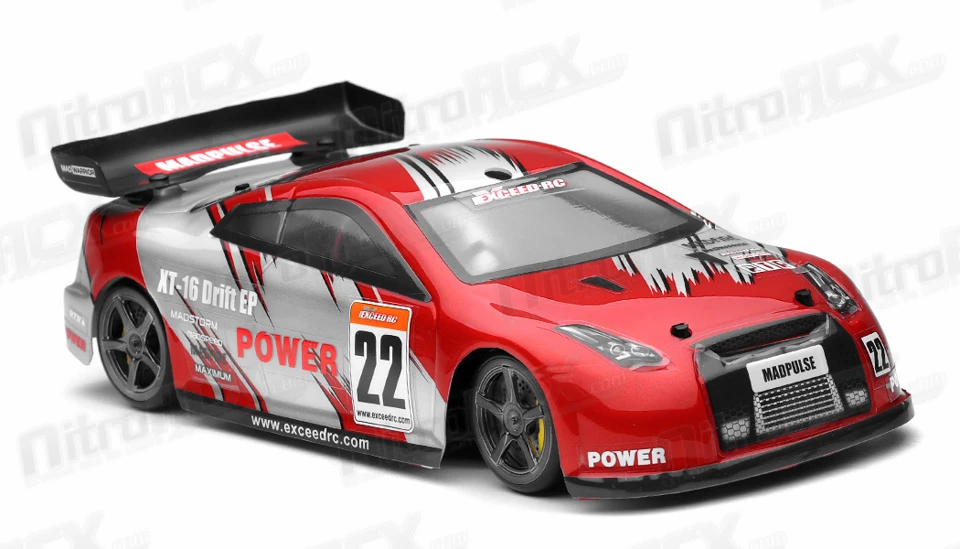 Exceed RC 1/18 Mad Pulse Brushless Drift Car Ready To Run (FireRed) RC Remote Control Radio 2 Exceed RC 1/18 Mad Pulse Brushless Drift Car Ready To Run (FireRed) RC Remote Control Radio - Image 2
