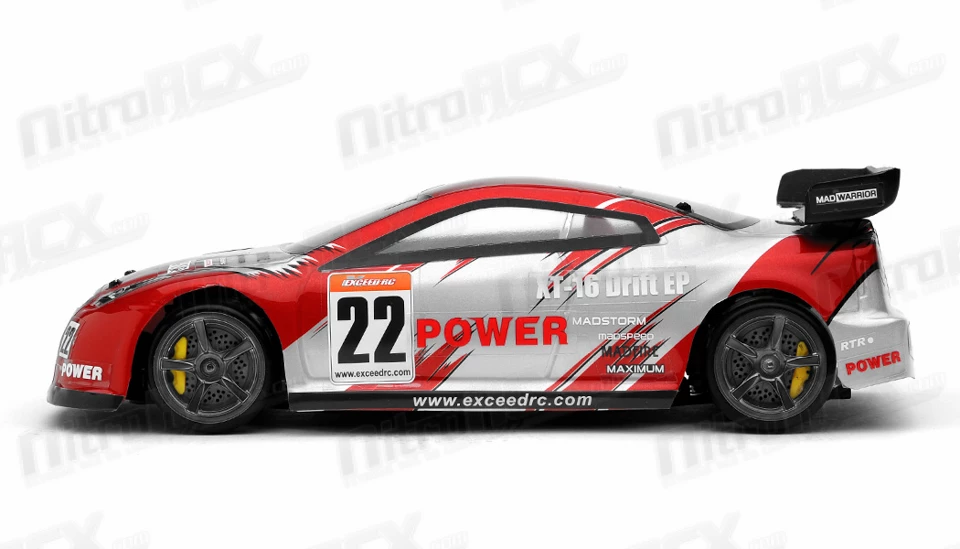 Exceed RC 1/18 Mad Pulse Brushless Drift Car Ready To Run (FireRed) RC Remote Control Radio 3 Exceed RC 1/18 Mad Pulse Brushless Drift Car Ready To Run (FireRed) RC Remote Control Radio - Image 3