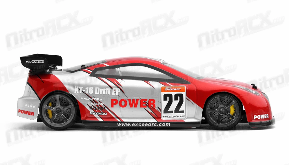 Exceed RC 1/18 Mad Pulse Brushless Drift Car Ready To Run (FireRed) RC Remote Control Radio 4 Exceed RC 1/18 Mad Pulse Brushless Drift Car Ready To Run (FireRed) RC Remote Control Radio - Image 4