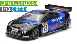 Exceed RC 1/18 Mad Pulse Brushless Drift Car Ready To Run (FireBlue) RC Remote Control Radio