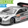 Exceed RC 1/18 Mad Pulse Brushless Drift Car Ready To Run (Silver) RC Remote Control Radio