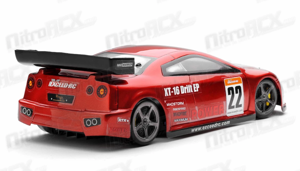 Exceed RC 1/18 Mad Pulse Brushless Drift Car Ready To Run (Red) RC Remote Control Radio 5 Exceed RC 1/18 Mad Pulse Brushless Drift Car Ready To Run (Red) RC Remote Control Radio - Image 5
