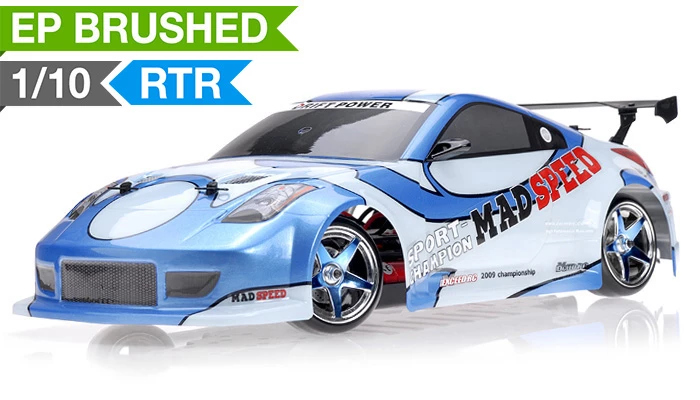 Drift Car Radio 1/10 Scale Exceed RC MadSpeed Electric Powered Drift Car 350 Style Blue RC Remote Control 1 Drift Car Radio 1/10 Scale Exceed RC MadSpeed Electric Powered Drift Car 350 Style Blue RC Remote Control