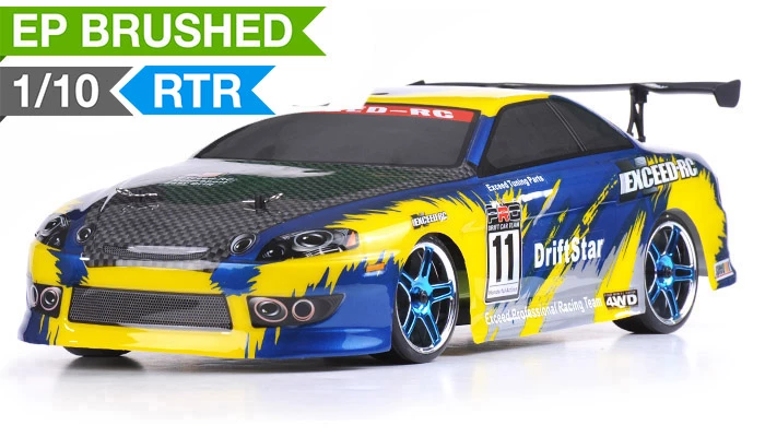 Drift Car Radio Car 1/10 2.4Ghz Exceed RC Electric DriftStar RTR Drift Car Yellow Version RC Remote Control 1 Drift Car Radio Car 1/10 2.4Ghz Exceed RC Electric DriftStar RTR Drift Car Yellow Version RC Remote Control