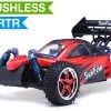 Exceed RC HSP Brushless PRO Off Road Buggy Radio Car 1/10th 2.4Ghz Electric SunFire RTR Off Road Buggy (DD Red) RC Remote Control Buggy W/ Aluminum Upgraded Shocks + 3s LIPO Ready