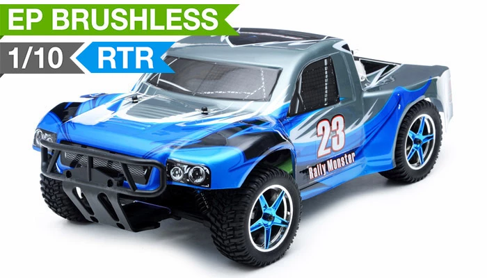Exceed RC 1/10th 2.4Ghz Brushless Short Course Rally Monster Electric RTR Racing Truck (AA Blue) RC Remote Control Rally Truck Radio Car With Aluminum Shocks + 3s LiPo Ready 1 Exceed RC 1/10th 2.4Ghz Brushless Short Course Rally Monster Electric RTR Racing Truck (AA Blue) RC Remote Control Rally Truck Radio Car With Aluminum Shocks + 3s LiPo Ready