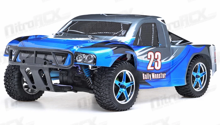 Exceed RC 1/10th 2.4Ghz Brushless Short Course Rally Monster Electric RTR Racing Truck (AA Blue) RC Remote Control Rally Truck Radio Car With Aluminum Shocks + 3s LiPo Ready 3 Exceed RC 1/10th 2.4Ghz Brushless Short Course Rally Monster Electric RTR Racing Truck (AA Blue) RC Remote Control Rally Truck Radio Car With Aluminum Shocks + 3s LiPo Ready - Image 3