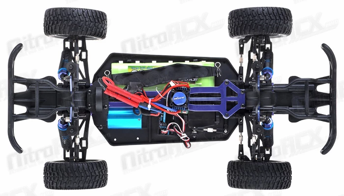 Exceed RC 1/10th 2.4Ghz Brushless Short Course Rally Monster Electric RTR Racing Truck (AA Blue) RC Remote Control Rally Truck Radio Car With Aluminum Shocks + 3s LiPo Ready 7 Exceed RC 1/10th 2.4Ghz Brushless Short Course Rally Monster Electric RTR Racing Truck (AA Blue) RC Remote Control Rally Truck Radio Car With Aluminum Shocks + 3s LiPo Ready - Image 7