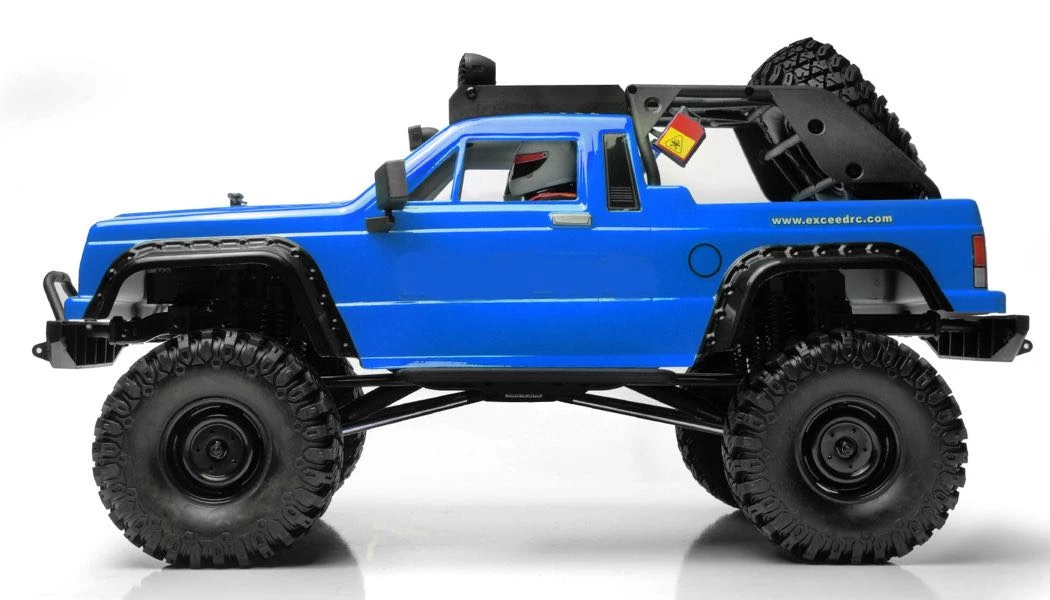 Exceed RC Rock Crawler Car 1/10 Scale 2.4Ghz MadVolt 4WD Electric Remote Control RTR Ready To Run W/ Waterproof Electronics (Blue) 4 Exceed RC Rock Crawler Car 1/10 Scale 2.4Ghz MadVolt 4WD Electric Remote Control RTR Ready To Run W/ Waterproof Electronics (Blue) - Image 4