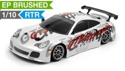 Exceed RC 1/10 Scale MadSpeed Electric Powered RC Drift Car GT3 White 2.4Ghz RC Remote Control Radio Car