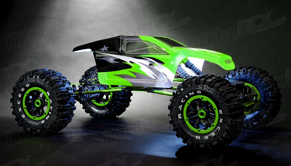 Exceed RC 1/8Th Mad Torque Rock Crawler Almost Ready To Run ARTR (Transmitter, Receiver, And Battery Not Included) RC Remote Control Radio Crawler (Green) 2 Exceed RC 1/8Th Mad Torque Rock Crawler Almost Ready To Run ARTR (Transmitter, Receiver, And Battery Not Included) RC Remote Control Radio Crawler (Green) - Image 2