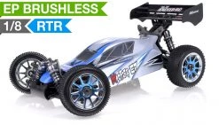 1/8Th 2.4Ghz Exceed RC MadFire Electric Brushless Racing Edition RTR Ready To Run Buggy Alpha Blue RC Remote Control Radio Car