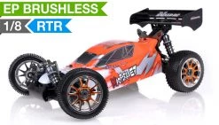 1/8Th 2.4Ghz Exceed RC MadFire Electric Brushless Racing Edition RTR Ready To Run Buggy Gama Orange RC Remote Control Radio Car
