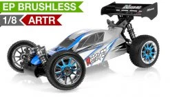 1/8Th Exceed RC MadFire Electric Brushless Racing Edition Almost Ready To Run ARTR Buggy Alpha Blue RC Remote Control Radio Car
