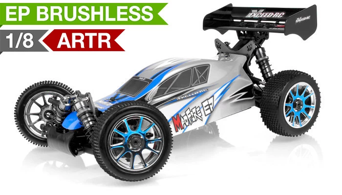 1/8Th Exceed RC MadFire Electric Brushless Racing Edition Almost Ready To Run ARTR Buggy Alpha Blue RC Remote Control Radio Car 1 1/8Th Exceed RC MadFire Electric Brushless Racing Edition Almost Ready To Run ARTR Buggy Alpha Blue RC Remote Control Radio Car