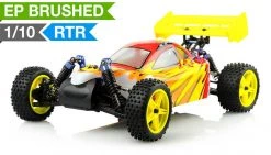 Exceed RC Off Road Buggy Radio Car 1/10 2.4Ghz Electric Powered SunFire RTR Ready To Run Off Road Buggy Fire Red RC Remote Control Buggy