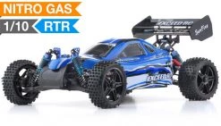 Exceed RC Forza Buggy Radio Car 1/10 2.4Ghz .18 Engine 2-Speed RTR Nitro Powered Off Road Buggy Baha Blue RC Remote Control