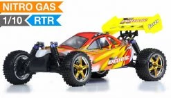 Exceed RC Buggy Radio Car 1/10 2.4Ghz Forza .18 Engine 2-Speed RTR Ready To Run Nitro Powered Off Road Buggy (Fire Red) RC Remote Control Car
