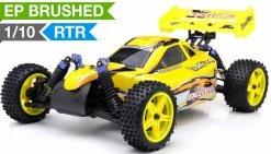 Exceed RC Off Road Buggy Radio Car 1/10 2.4Ghz Electric SunFire RTR Off Road Buggy (Baha Yellow) RC Remote Control Buggy