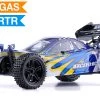 Exceed RC Hyper Single Speed Buggy Radio Car 1/10 2.4Ghz .18 Engine Nitro Powered Off Road Buggy Fire Blue RC Remote Control