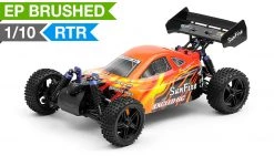 Exceed RC Off Road Buggy Radio Car 1/10 2.4Ghz Electric SunFire RTR Off Road Buggy Storm Red RC Remote Control Buggy