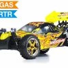 Exceed RC Buggy Radio Car 1/10 2.4Ghz Forza .18 Engine 2-Speed RTR Ready To Run Nitro Powered Off Road Buggy (Fire Yellow) RC Remote Control Car