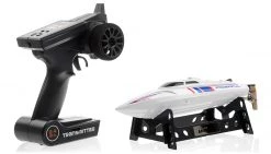 UDI003 Bullet 2.4G 4CH Wireless Remote Control High Speed Racing RC Boat With Low Battery Warning Function (White)