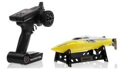 UDI003 Bullet 2.4G 4CH Wireless Remote Control High Speed Racing RC Boat With Low Battery Warning Function (Yellow)