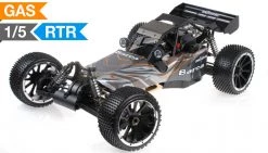 Exceed RC Barca 1/5th Giant Scale 32cc Gasoline Powered Off-Road With Fail Safe Remote Control RC Buggy Ready To Run RC Remote Control Buggy (Orange)
