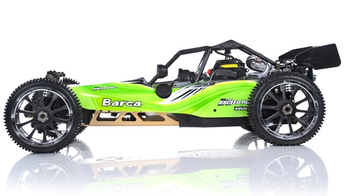 Exceed RC Barca 1/5th Giant Scale 32cc Gasoline Powered Off-Road With Fail Safe Remote Control RC Buggy ARTR Almost Ready To Run RC Remote Control Buggy (Transmitter And Receiver Not Included) (AA Green) 3 Exceed RC Barca 1/5th Giant Scale 32cc Gasoline Powered Off-Road With Fail Safe Remote Control RC Buggy ARTR Almost Ready To Run RC Remote Control Buggy (Transmitter And Receiver Not Included) (AA Green) - Image 3
