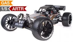 Exceed RC Barca 1/5th Giant Scale 32cc Gasoline Powered Off-Road With Fail Safe Remote Control RC Buggy ARTR Almost Ready To Run RC Remote Control Buggy (Transmitter And Receiver Not Included) (Orange)