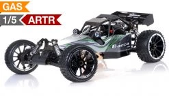 Exceed RC Barca 1/5th Giant Scale 32cc Gasoline Powered Off-Road With Fail Safe Remote Control RC Buggy ARTR Almost Ready To Run RC Remote Control Buggy(Transmitter And Receiver Not Included) (Green)