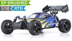 Exceed RC Off Road Buggy Radio Car 1/10 2.4Ghz Electric SunFire RTR Off Road Buggy Fire Blue RC Remote Control Buggy