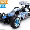 Exceed RC 1/8th Scale MadFire .21 Nitro Power 4WD Buggy Ready To Run 2.4Ghz Control [Alpha Blue] RC Remote Control Radio Car