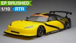 Exceed RC 2.4Ghz MadSpeed Drift Car 1/10 Electric Ready To Oval Drift Car(Yellow/Black) RC Remote Control Radio Car