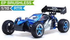 Exceed RC HSP Brushless PRO Off Road Buggy Radio Car 1/10th 2.4Ghz Electric SunFire RTR Off Road Buggy (BB Blue) RC Remote Control Buggy W/ Aluminum Upgraded Shocks + 3s LiPo Ready