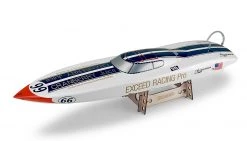 Exceed Racing Electric Powered Fiberglass Deep V 720mm RC Boat Almost Ready To Run
