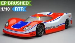 Exceed RC 2.4Ghz MadSpeed Drift Car 1/10 Electric Ready To Run Le Mans Drift Car(Red/White) RC Remote Control Radio Car