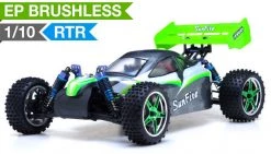 Exceed RC Brushless PRO Off Road Buggy Radio Car 1/10th 2.4Ghz Electric SunFire RTR Off Road Buggy (EE Green) RC Remote Control Buggy W/ Aluminum Upgraded Shocks