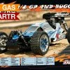 Professional 1/8th Nitro Scale Exceed RC MadFire Buggy W/ .28 Engine Almost Ready To Run ARTR Racing Edition [Game Green] RC Remote Control Radio Car