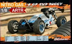 Professional 1/8th Nitro Scale Exceed RC MadFire Buggy W/ .28 Engine Almost Ready To Run ARTR Racing Edition [Game Green] RC Remote Control Radio Car