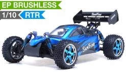 Exceed RC Brushless PRO Off Road Buggy Radio Car 1/10th 2.4Ghz Electric SunFire RTR Off Road Buggy (DD Blue) RC Remote Control Buggy W/ Aluminum Upgraded Shocks