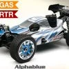 Exceed RC 1/8th Scale MadFire .21 Nitro Power 4WD Buggy Almost Ready To Run ARTR For Beginners [Alpha Blue] RC Remote Control Radio Car