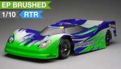 Exceed RC 2.4Ghz MadSpeed Drift Car 1/10 Electric Ready To Run Le Mans Drift Car(Green/Purple) RC Remote Control Radio Car