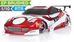 Drift Car Radio 1/10 Scale Exceed RC MadSpeed Electric Powered Drift Car 350 Style Red RC Remote Control