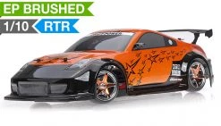 Drift Car Radio 1/10 Scale Exceed RC MadSpeed Electric Powered Drift Car 350 Style Orange RC Remote Control