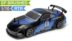 Drift Car Radio 1/10 Scale Exceed RC MadSpeed Electric Powered Drift Car 350 Style Fire Blue RC Remote Control
