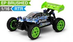 Buggy Radio Car 1/16 2.4Ghz Exceed RC Blaze EP Electric RTR Off Road Buggy (Fire Blue) RC Remote Control