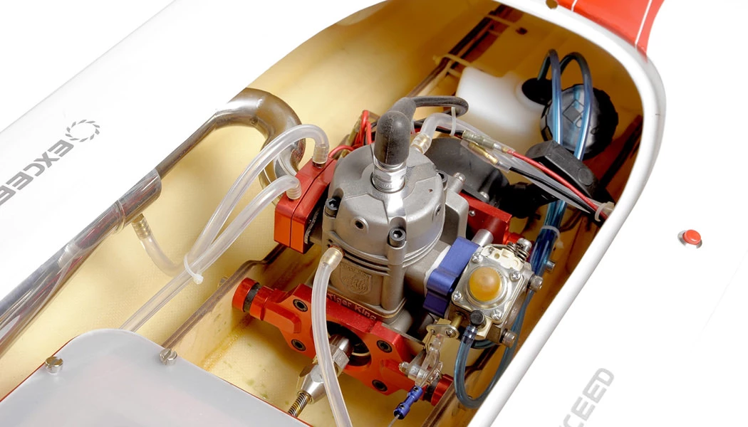 Exceed Racing FiberGlass 26CC Gas Powered ARTR Almost Ready To Run Speed Boat 7 Exceed Racing FiberGlass 26CC Gas Powered ARTR Almost Ready To Run Speed Boat - Image 7